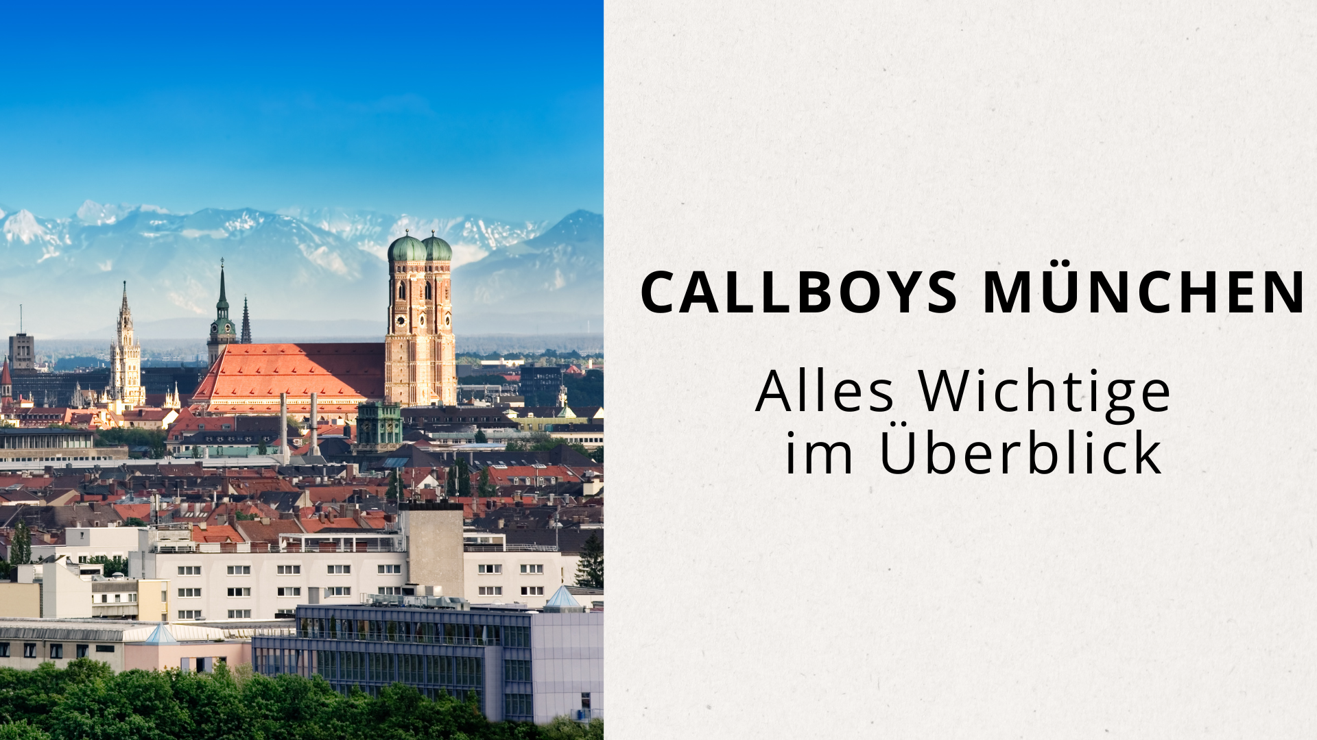 Callboy München Skyline